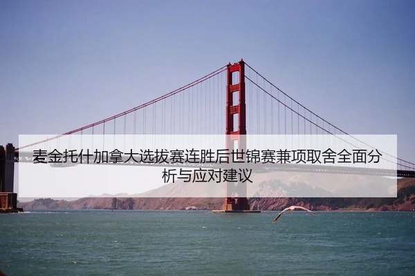 麦金托什加拿大选拔赛连胜后世锦赛兼项取舍全面分析与应对建议